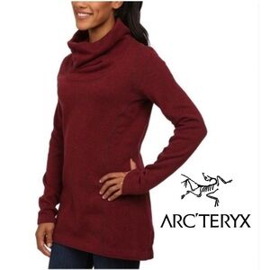 Arc'teryx Women's Desira Tunic Fleece Knit Long Turtle Cowell Neck Size Small